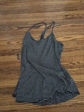 Striped Black & White Cami Tank Top